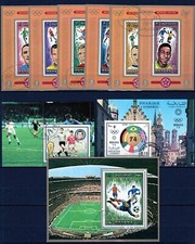 UAE FUJEIRA SCHARJAH AJMAN MANAMA 1972 FOOTBALL MUNICH OLYMPICS SOCC STAMPS MNH 