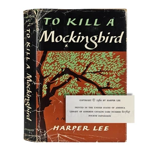 To Kill a Mockingbird - First Edition, 4th Printing (Stated)  Harper Lee 1960 DJ - Picture 1 of 19