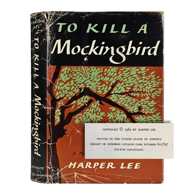 To Kill a Mockingbird - First Edition, 4th Printing (Stated)  Harper Lee 1960 DJ - Image 1 of 4