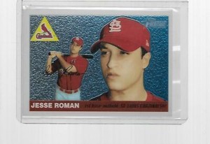 2004 TOPPS HERITAGE BASEBALL CHROME JESSE ROMAN #THC98 (1845/1955)
