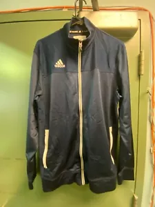 NWOT Men's Adidas Track Jacket Navy -Wht. Sz. Medium - Picture 1 of 9