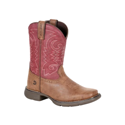 Bota Western Durango Lil' Rodeo Briar marrón y rojo ladrillo para niños DBT0222TS Foto 1 de 3