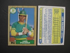 LUIS POLONIA CARDS Your Pick TOPPS Fleer Donruss UpDeck 1987 Rookie 1988 - 1994
