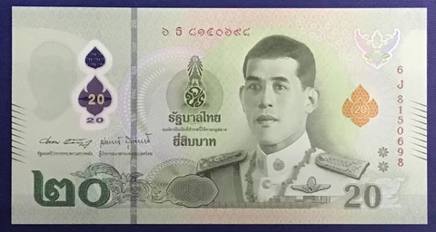 2022 Thailand The First Issued Polymer Banknote 20 Baht P W142 UNC king Rama X Cover