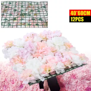 12 Stück Künstliche Blumenwand DIY Hochzeit Party Schaufenster Hintergrund Deko - Bild 1 von 10
