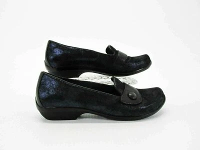 Sapato Feminino Dansko Olena Tamanho 8M EUR 38 Mocassim Azul Plano Usado qp - Imagem 1 de 4