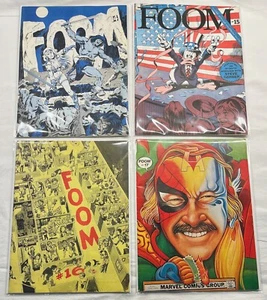 1976 / 1977 Marvel Comics FOOM MAGAZINE #14 #15 #16 #17 Stan Lee Captain Britain - Bild 1 von 14