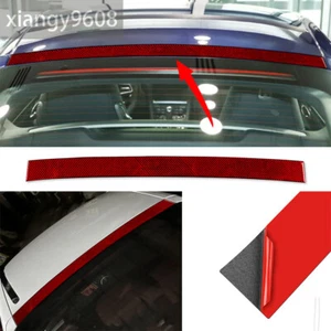 Red Carbon Fiber Car Roof Decorative Trim For Porsche 718 Boxster Cayman 2016-22 - Foto 1 di 11