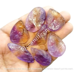 Lote de piedras preciosas druzy ametrino natural, 3-5 piezas, piedras preciosas sueltas de 100 quilates - Imagen 1 de 12