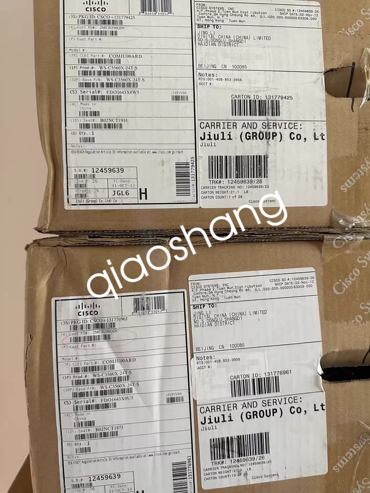 1PCS WS-C3560X-24T-S switch  new via FedEx or DHL - Image 1 of 1