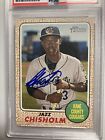 JAZZ CHISHOLM 2017 topps HERITAGE autographed PSA/DNA AUTHENTIC AUTO certified