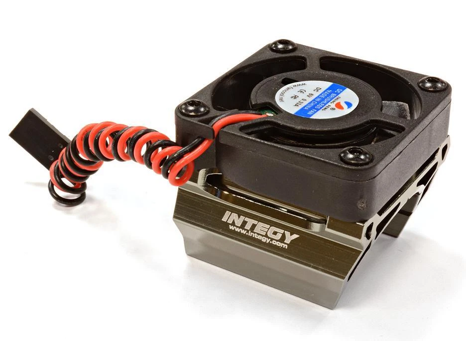 Ventilador de refrigeración de alta velocidad + montaje de disipador térmico para 28 mm O.D. Motor Foto 1 de 1