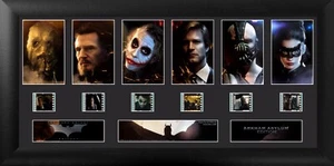 Batman The Dark Knight Trilogy Villains Deluxe Films Cells Framed 20" x 11" - Picture 1 of 1
