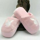 Women's Pink | White Playboy Slippers