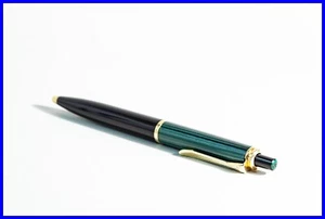 K400 PELIKAN ballpoint pen, Souverän Serie - 1980 - Green & Black - W.Germany - Picture 1 of 7