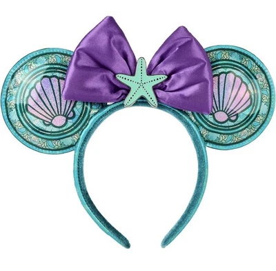 Diadema oreja Ariel sirenita Loungefly de vitral princesa Foto 1 de 3