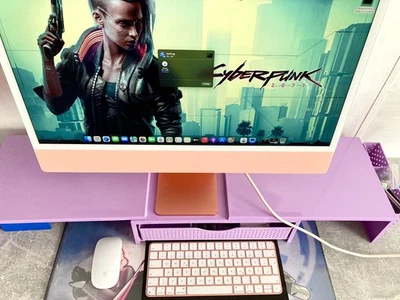 Apple iMac 24" 512GB SSD, M1 , 2021 , Orange | 8-Core GPU, 4x Ports , Ethernet - Bild 1 von 4