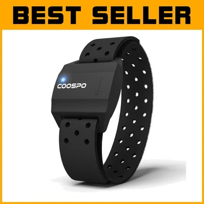 Brazalete monitor de ritmo cardíaco recargable de doble banda - ajuste preciso y cómodo Foto 1 de 4