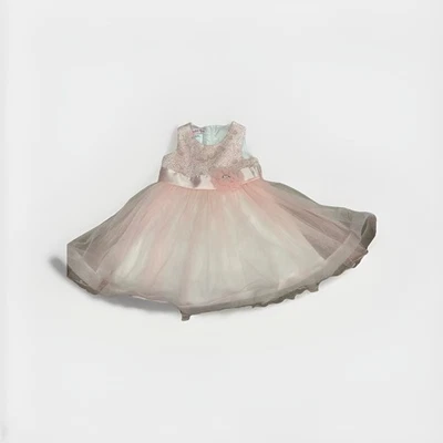 Vestido Jessica Ann Niña Infantil Talla: 18 meses Rosa Encaje Capas Elegante En Capas Foto 1 de 4