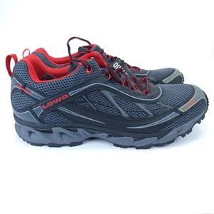 LOWA S-crown Mesh 310640 Black/Red Hiking Trail Sport Shoes Mens Size 11 - Picture 1 of 7