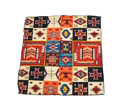 Vintage Aztec Pattern Bandana - Image 1 of 2