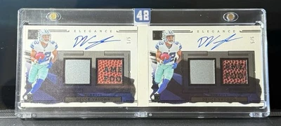 2023 Panini Impeccable Deuce Vaughn 1/5 And 5/5 RPA Set - Image 1 of 4