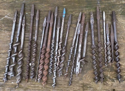 Job Lot of Vintage Augers Drill Bits Carpenters Tools - Image 1 of 4
