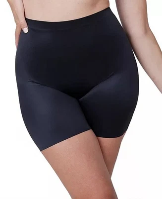 SPANX Women’s Shaping Satin Seamless Shorts VERY BLACK 10323R Size L - Image 1 of 4