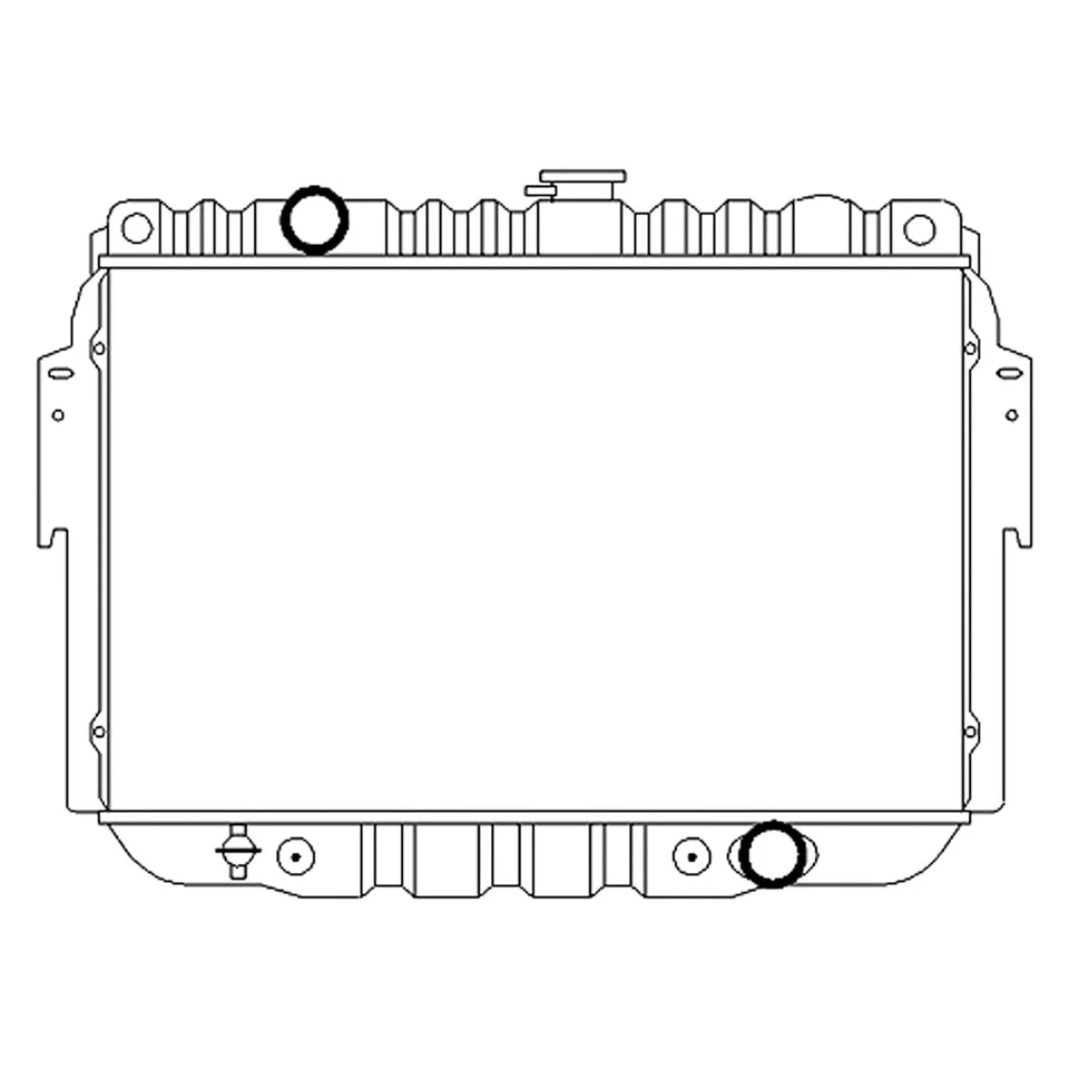 Engine Coolant Radiator For Dodge Ram 2500 Van 1996 1997 1998 1999-2003 RAD1707 Foto 1 de 1