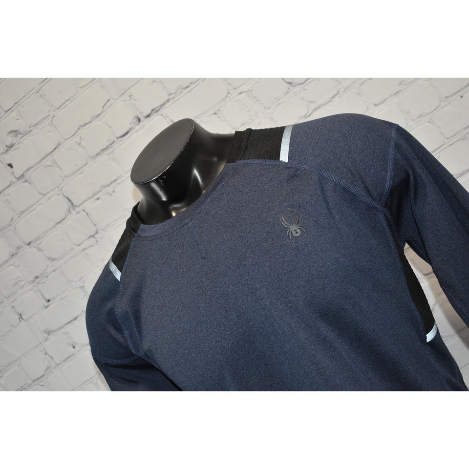 Camisa de Gimnasio Spyder Camisa de Entrenamiento para Hombres Talla Grande Rendimiento Poliéster ProwB Azul Foto 1 de 4