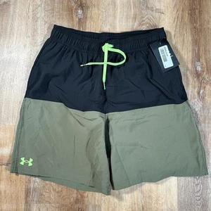 NEW Under Armour Men's Medium Volley Swim Trunks Harbor Heritage Color Block $58 - Picture 1 of 4