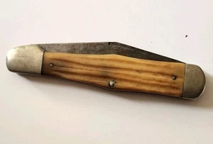 Vintage Lrg. QUEEN folding pocket knife FREE Shpn - Picture 1 of 9