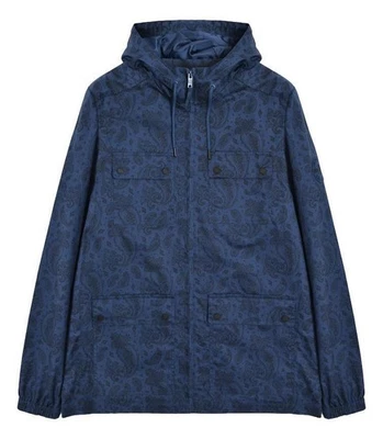 Mens Lambretta Paisley Field Scooter Classic Jacket Hooded Coat Sizes M to 4XL - Image 1 of 4