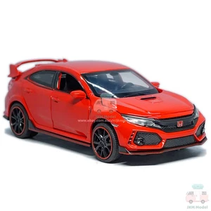 1:32 Honda Civic Tipo R Modelo Coche Diecast Vehículo de Juguete Colección Niños Regalo Rojo - Imagen 1 de 12