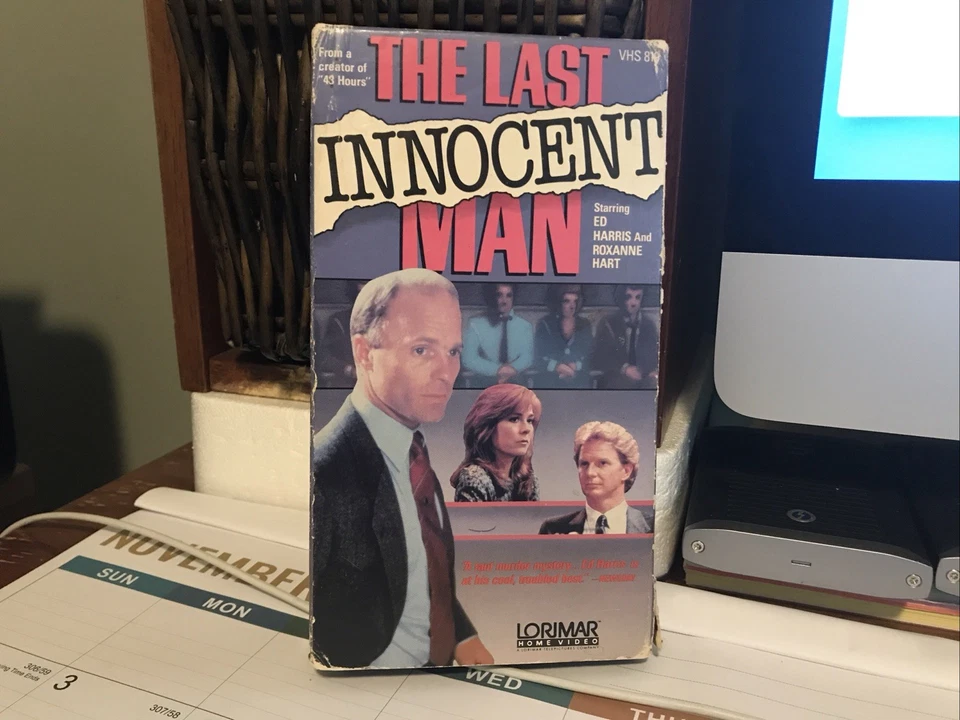 The Last Innocent Man VHS 1987 TV Movie Rare HTF Ed Harris Roxanne Hart - Image 1 of 4