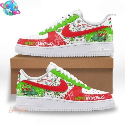 The Grinch Merry Grinchmas Limited Edition Air Force 1 - Image 1 of 4