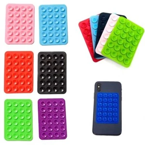 2x Double Side Silicone Suction Pad For Mobile Phone Holder Fixture Suction Cup - Picture 1 of 6