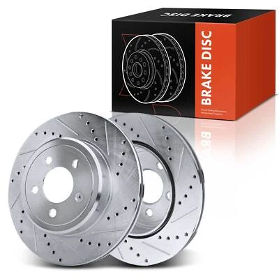 Rotores de freno traseros perforados para Chrysler 300 05-21 Dodge Challenger Charger Magnum Foto 1 de 4