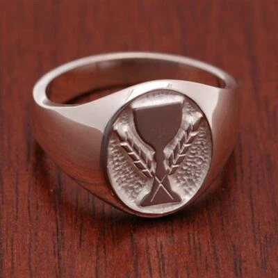 Christian Signet Ring - Communion - Image 1 of 4