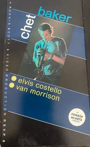 Chet Baker -Live At Ronnie Scotts (1999) w/Elvis Costello Van Morrison-VHS -Mint - Picture 1 of 5