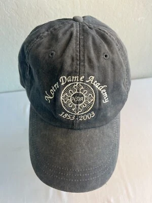 Gorra de béisbol ajustable gris NDA Notre Dame Academy 1853-2003 ADAMS Foto 1 de 2