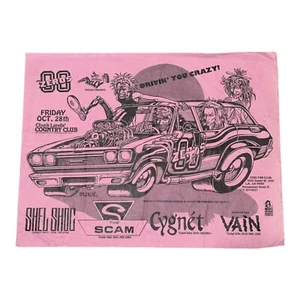 VTG METAL BAND / ROCK CONCERT FLYER for VAIN, SHEL SHOC, THE SCAM, CYGNET. LUKIC - Picture 1 of 8
