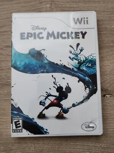 Disney's Epic Mickey Nintendo Wii CIB (2010) Plataformas Videojuego Probado Funcionando - Imagen 1 de 3