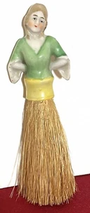 Germany Porcelain Half Doll Crumb Brush Tally Card No Tally Card Vintage - Picture 1 of 7