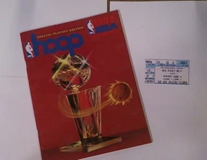 Lot 1992 Hoop Official NBA Playoff Program New Jersey Nets w/Ticket Stub vs Cavs - Picture 1 of 7
