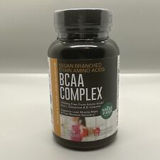 Vegan Whole Foods BCAA Complex 1000 MG 60 Capsules. Branched Chain Amino Acids
