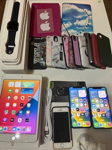 2x Jailbroken Apple iPhone X 64/256gb & iPad Mini 4 & 4Apple Watches Plus Extras