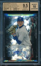 2014 Bowman Sterling Jeff Hoffman Atomic Refractor RC Auto BGS 9.5 Gem #d 1/10