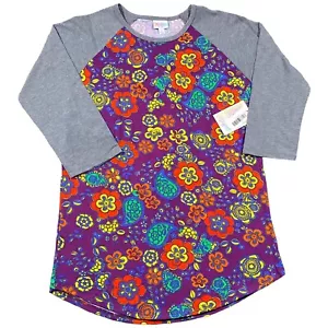 LulaRoe Top Womens L Randy Baseball Tee Raglan Long Sleeve Crew Neck Athlesure - Picture 1 of 12