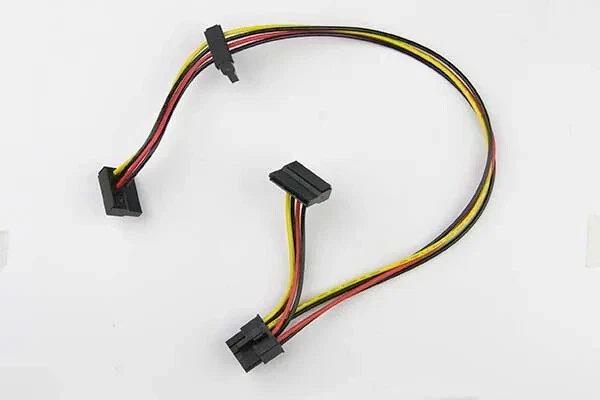 Supermicro CBL-PWEX-0627 8 Pin to 3 SATA Power Cable 7/28/37cm NEW, IN STOCK - Image 1 of 1